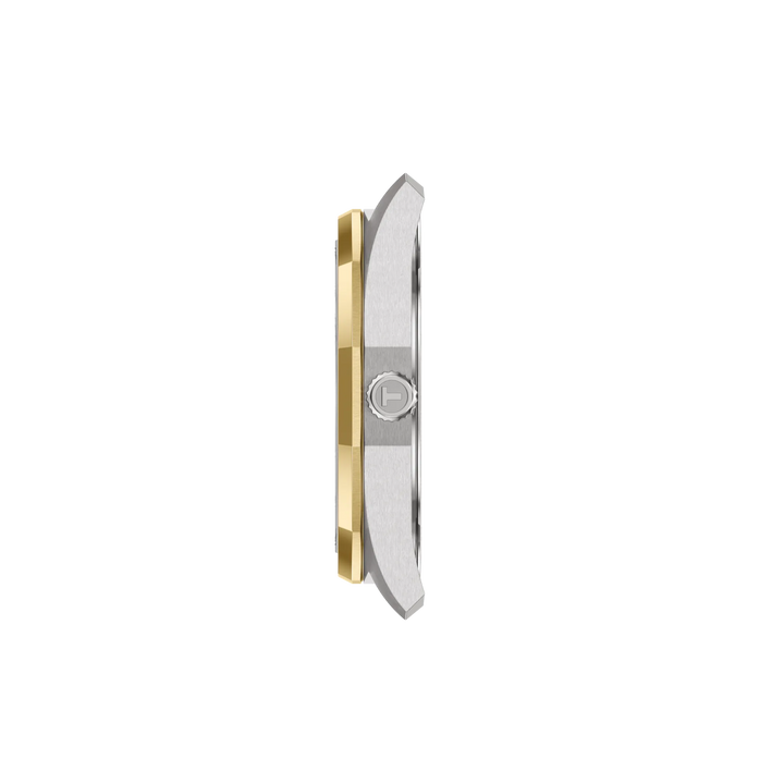 Profile view of the watch case Tissot PRC 100 Solar 39mm, reference T151.422.22.031.00
