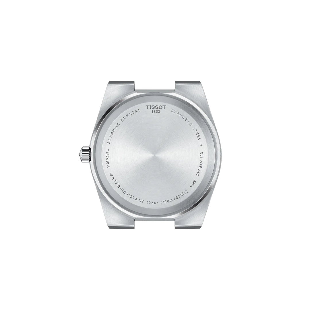 Back view of the watch case Tissot PRX 40mm, reference T137.410.11.041.00