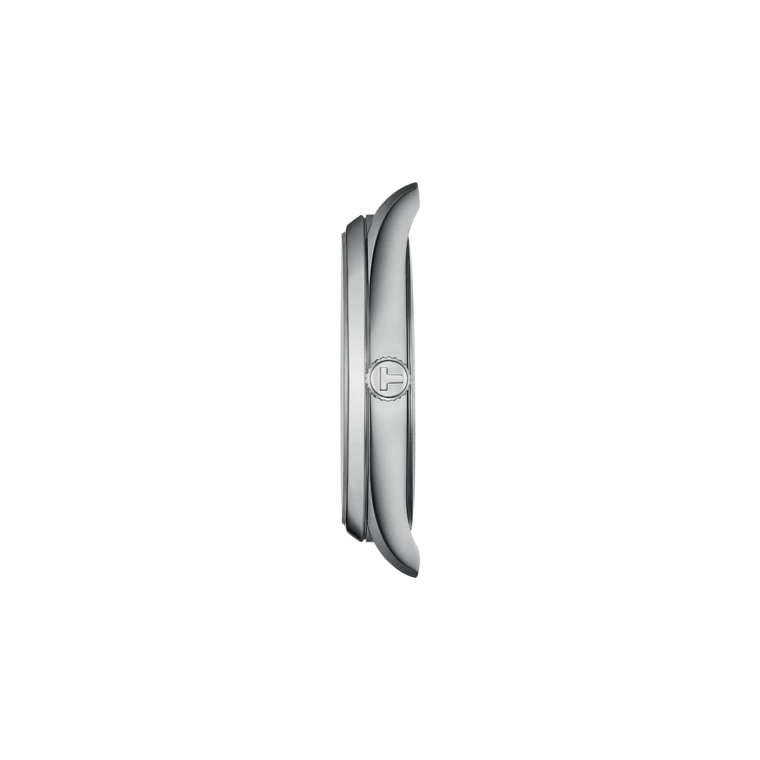 Profile view of the watch case Tissot PR 100 40mm, reference T150.410.11.051.00