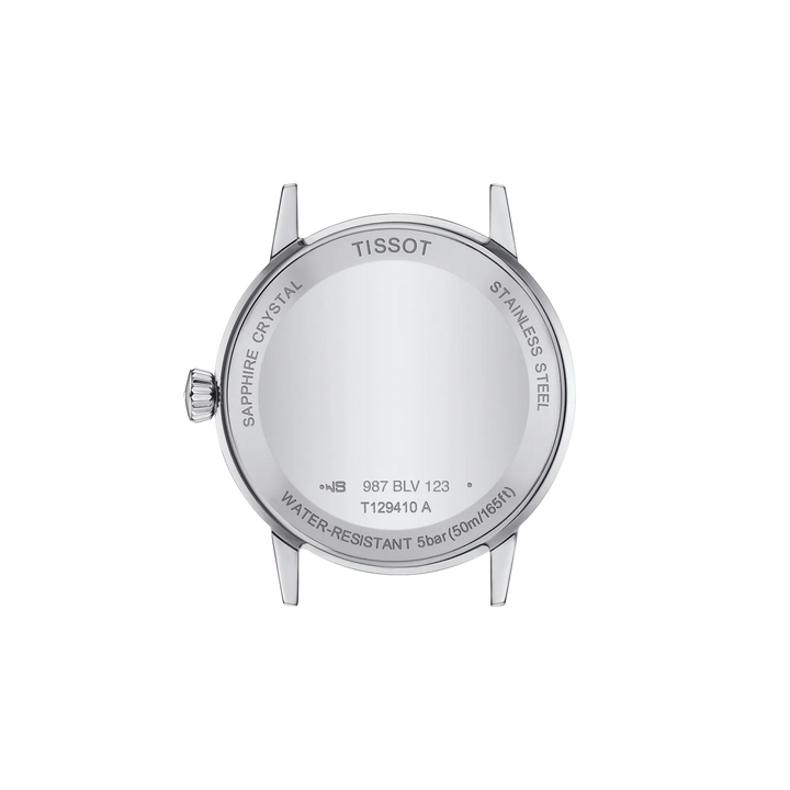 Back view of the watch case Tissot Classic Dream 42mm, reference T129.410.11.031.00