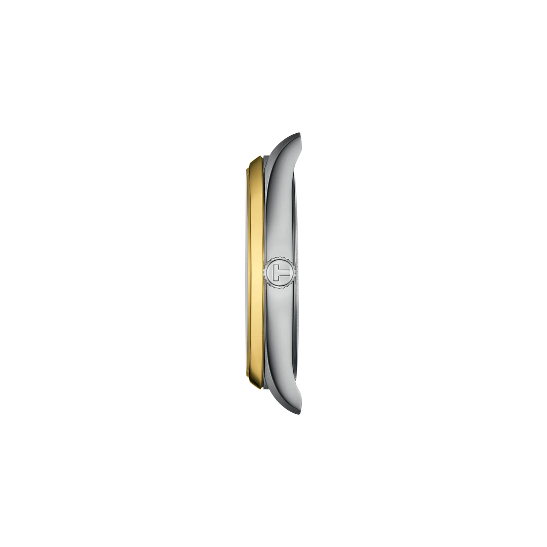 Profile view of the watch case Tissot PR 100 40mm, reference T150.410.22.041.00