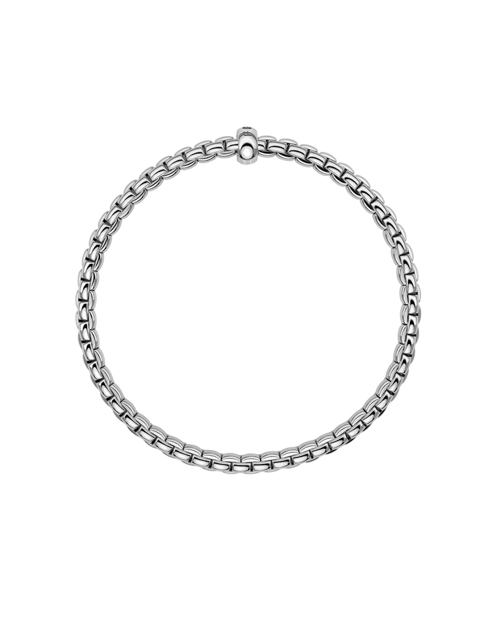 FOPE Eka Black Diamond Flex’it Bracelet in 18K White Gold — alternate view 2