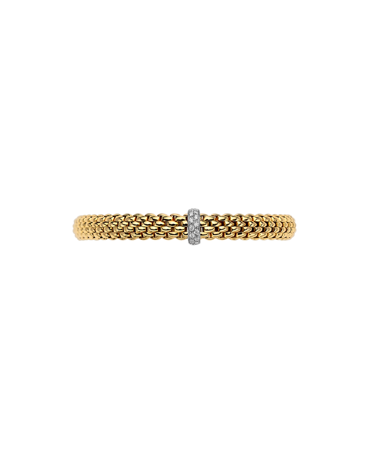 FOPE Vendôme Diamond Flex’it Bracelet in 18K Yellow and White Gold — alternate view 2