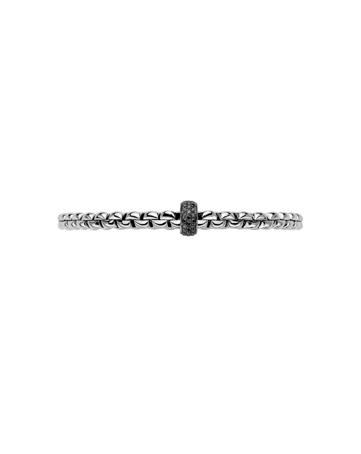 FOPE Eka Black Diamond Flex’it Bracelet in 18K White Gold — alternate view 3