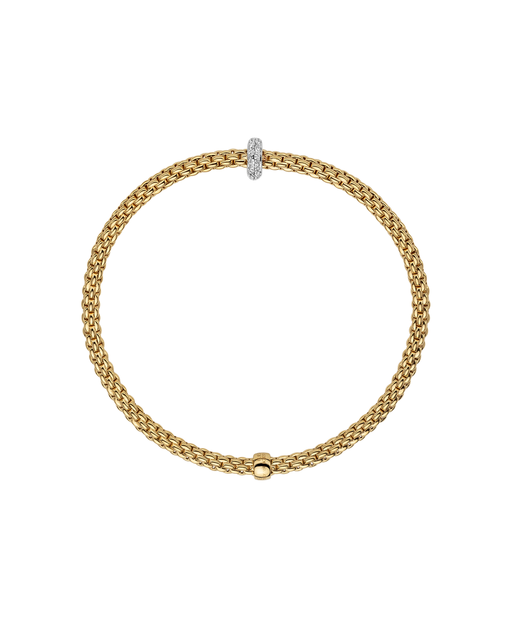 FOPE Prima Diamond Flex’it Bracelet in 18K Yellow and White Gold — alternate view 2