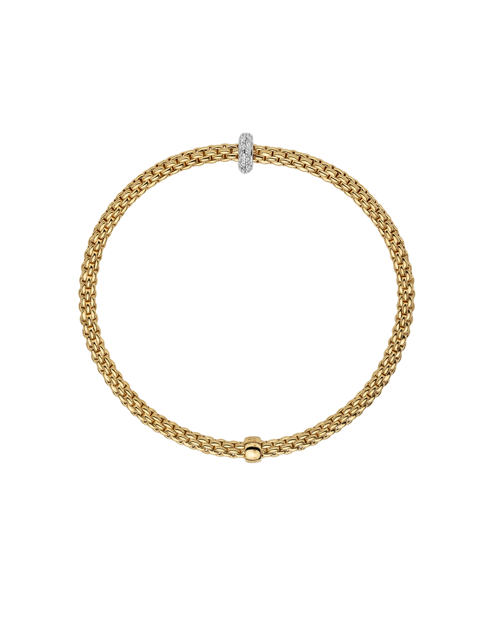 FOPE Prima Diamond Flex’it Bracelet in 18K Yellow and White Gold — alternate view 2