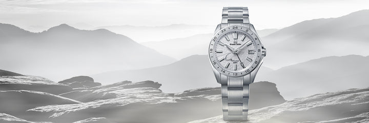 Grand Seiko SBGE285 official lifestyle campaign in mountain mist