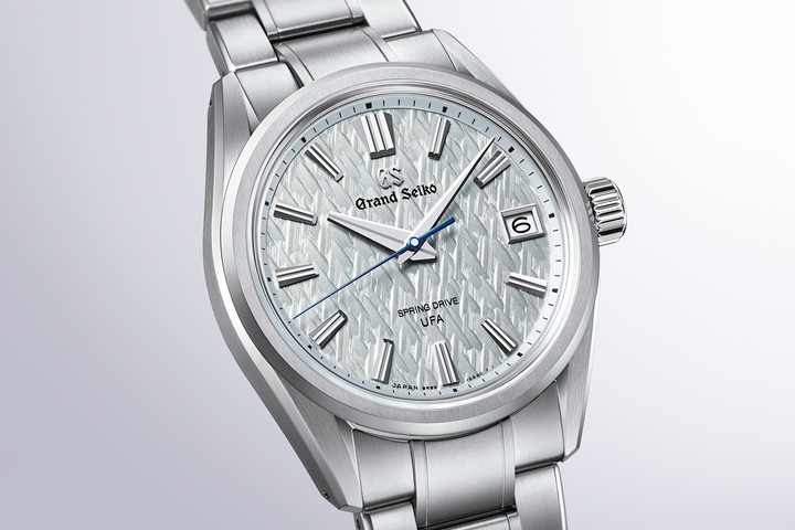 Grand Seiko SLGB003 official titanium bracelet and clasp detail