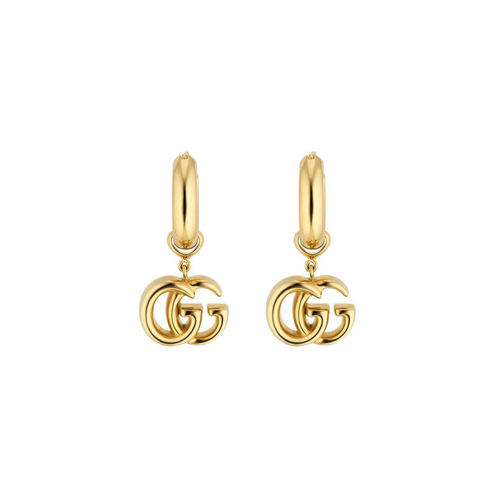Gucci 18K Yellow Gold GG Running Drop Earrings YBD58201700100U
