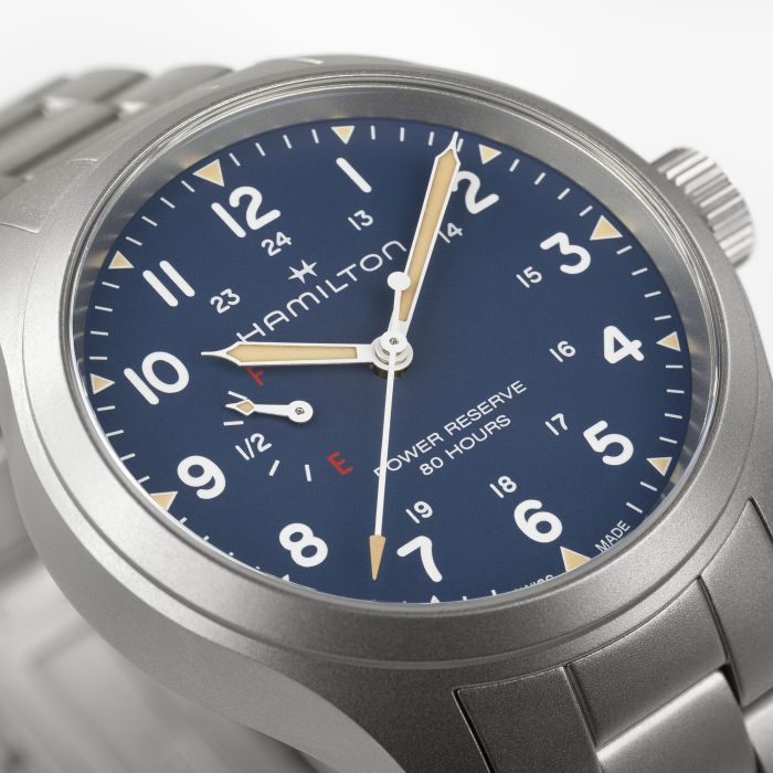 Hamilton Khaki Field Mechanical Power Reserve 40 mm H69509140 – case detail