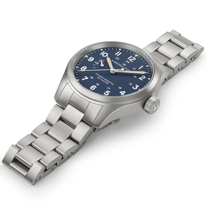 Hamilton Khaki Field Mechanical Power Reserve 40 mm H69509140 – laid view