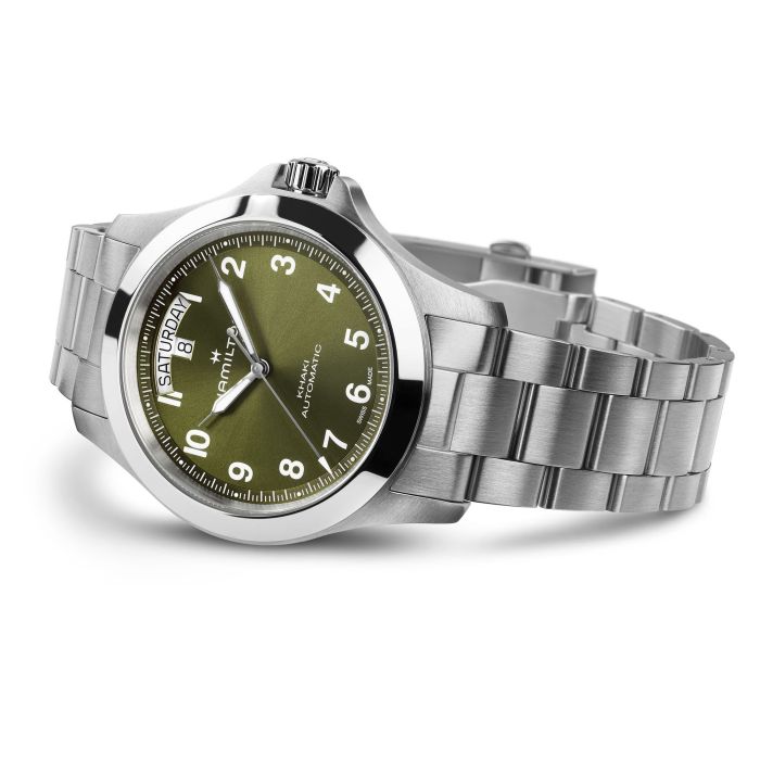 Hamilton Khaki Field King Day-Date 40mm H64475160 angled view