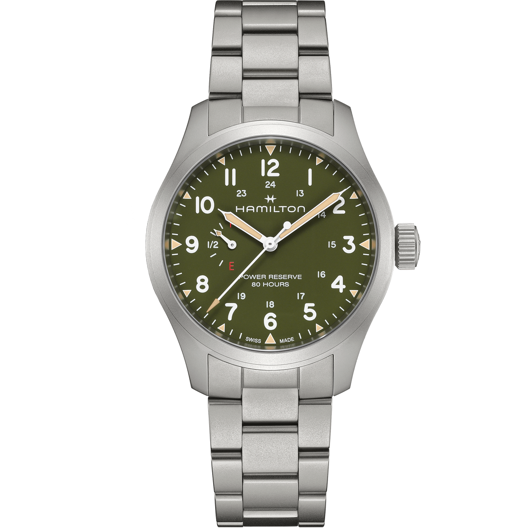 Hamilton Khaki Field Mechanical Power Reserve 40 mm H69509160 front view