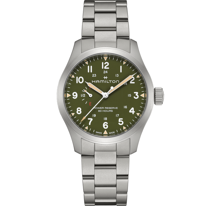 Hamilton Khaki Field Mechanical Power Reserve 40 mm H69509160 front view