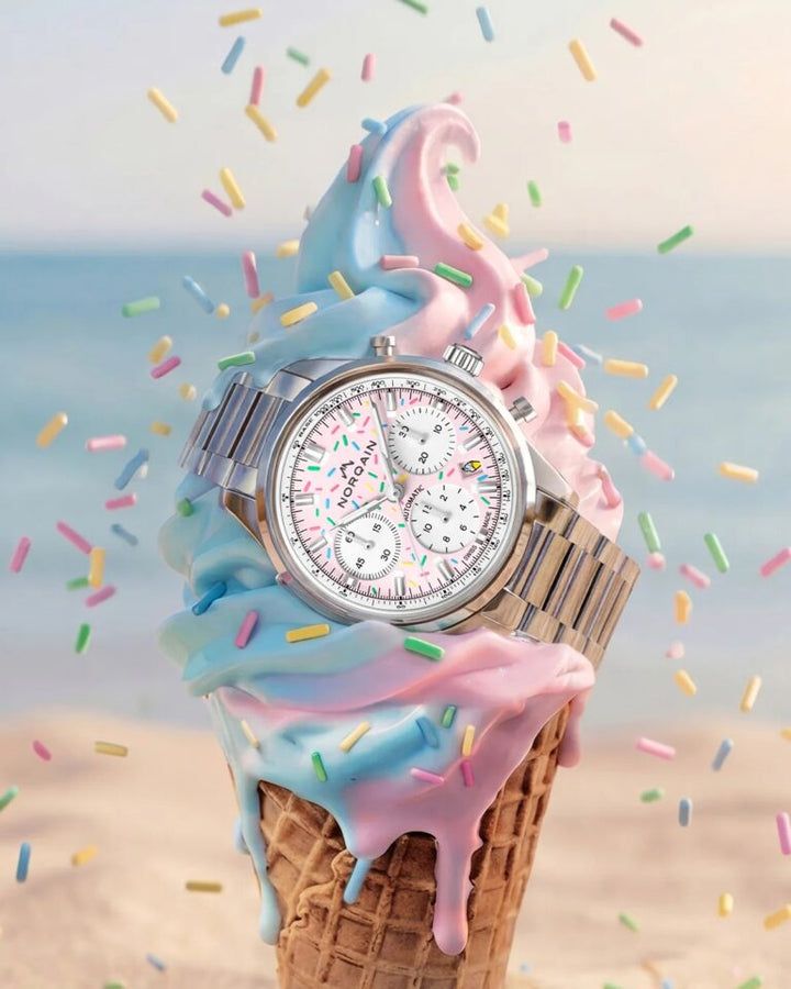 NORQAIN Freedom Chrono Enjoy Life "Sprinkles" Strawberry N2201.19S04.K01.S01