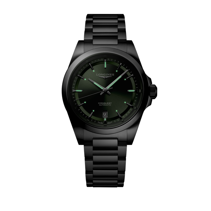 Longines Conquest L3.720.4.02.6 luminous dial view