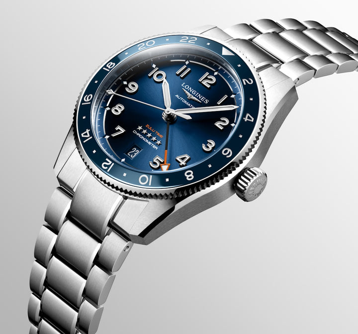 Longines Spirit Zulu Time GMT 39 mm L3.802.4.93.6 blue dial 2
