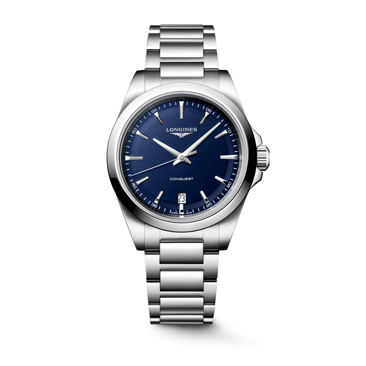 Longines Conquest Quartz 38mm blue dial watch L3.750.4.92.6