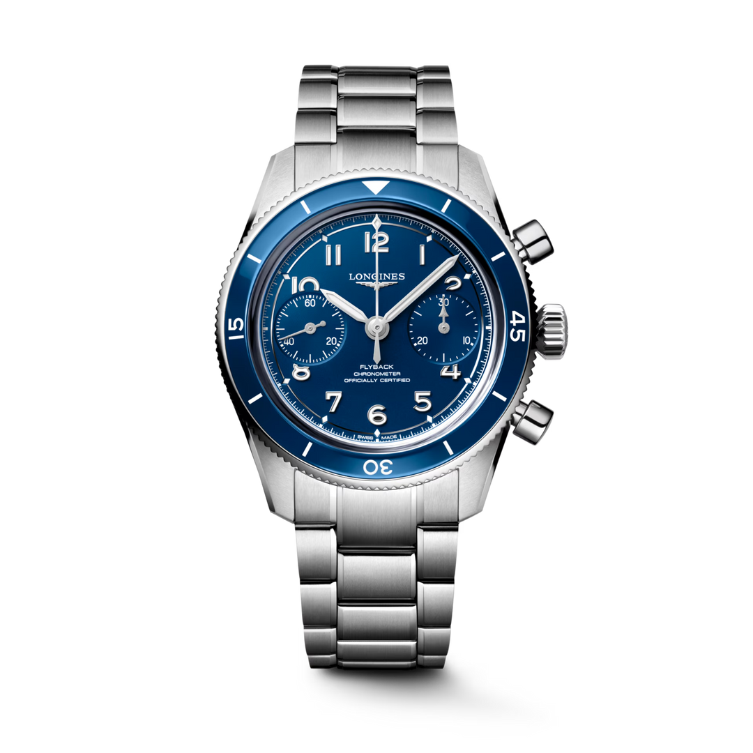 Longines Spirit Pilot Flyback L3.721.4.93.6 front view