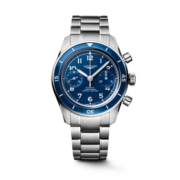Longines Spirit Pilot Flyback L3.721.4.93.6 front view