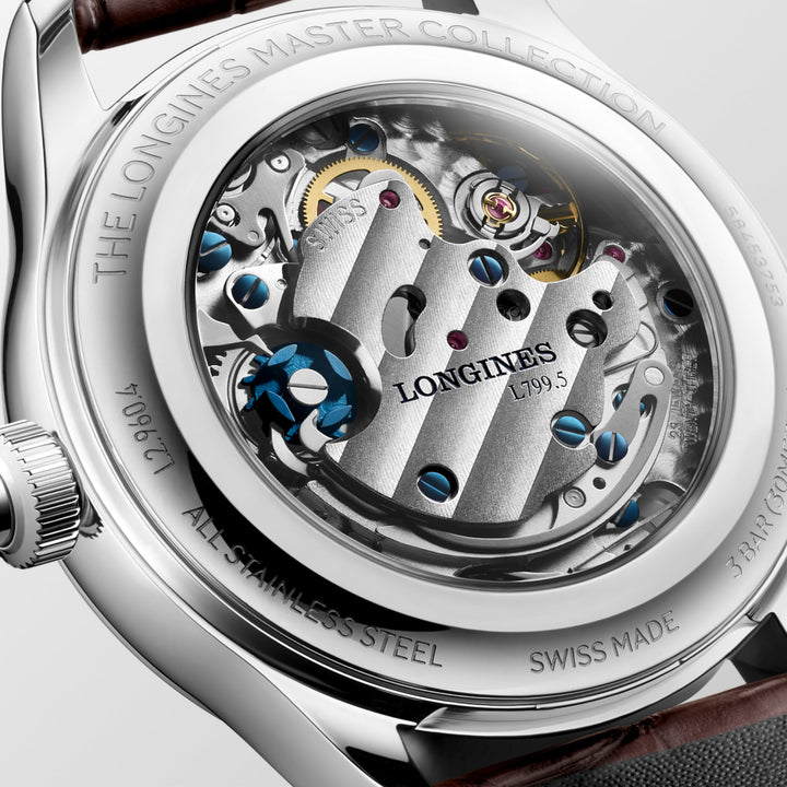 Longines Master Collection Chrono Monopusher L2.960.4.78.2 case detail