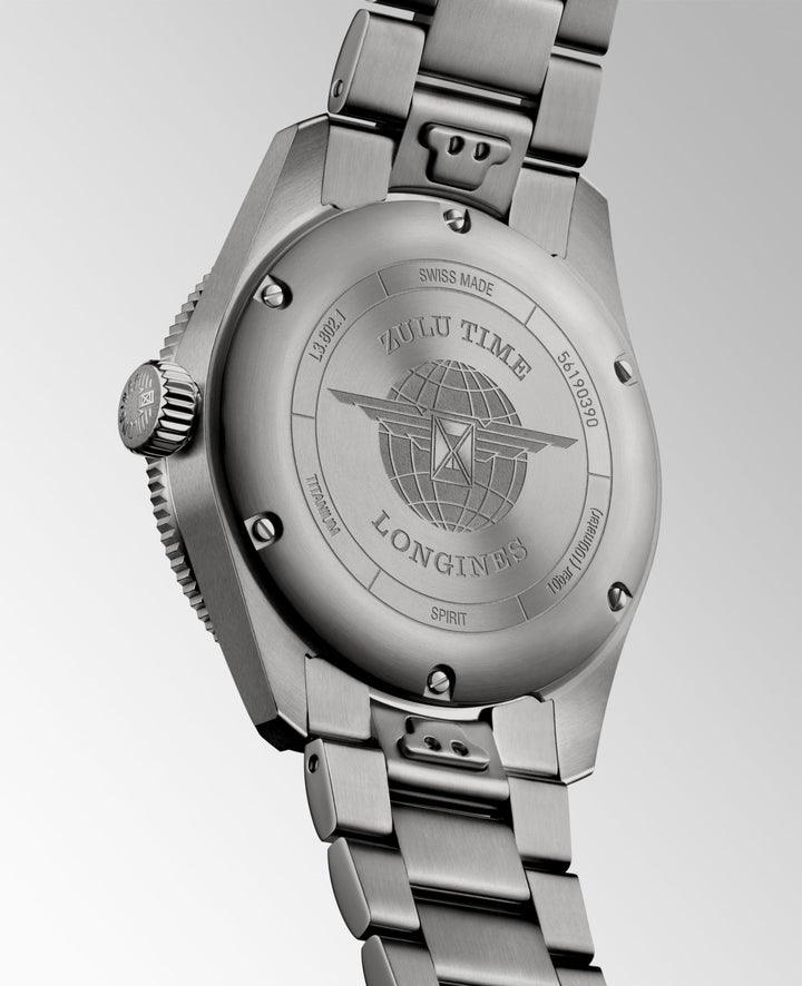Longines Spirit Zulu Time Titanium GMT 39 mm L3.802.1.53.6
