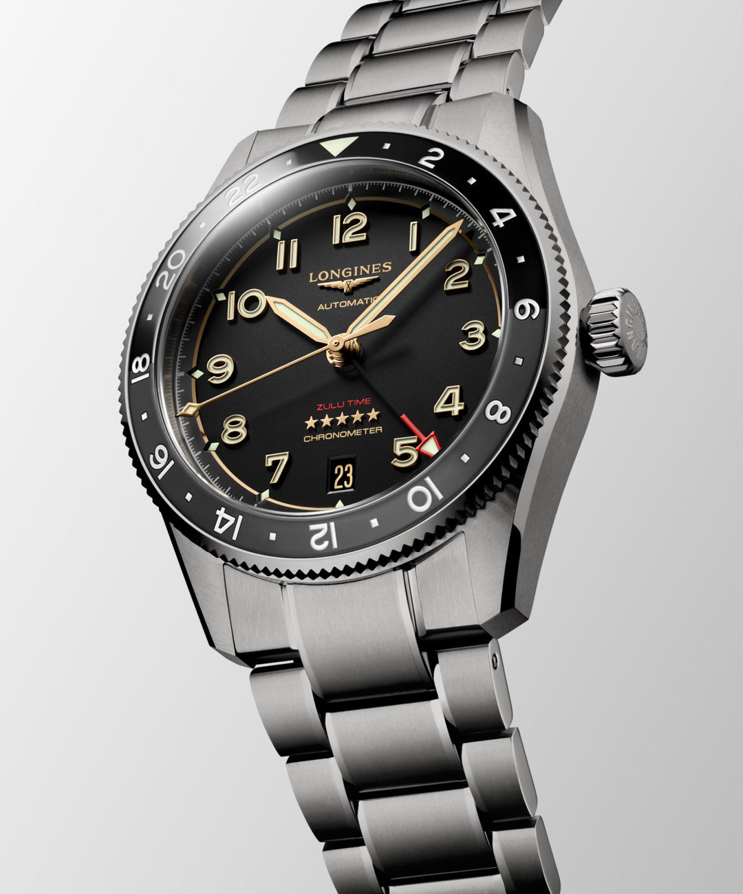 Longines Spirit Zulu Time Titanium GMT 39 mm L3.802.1.53.6