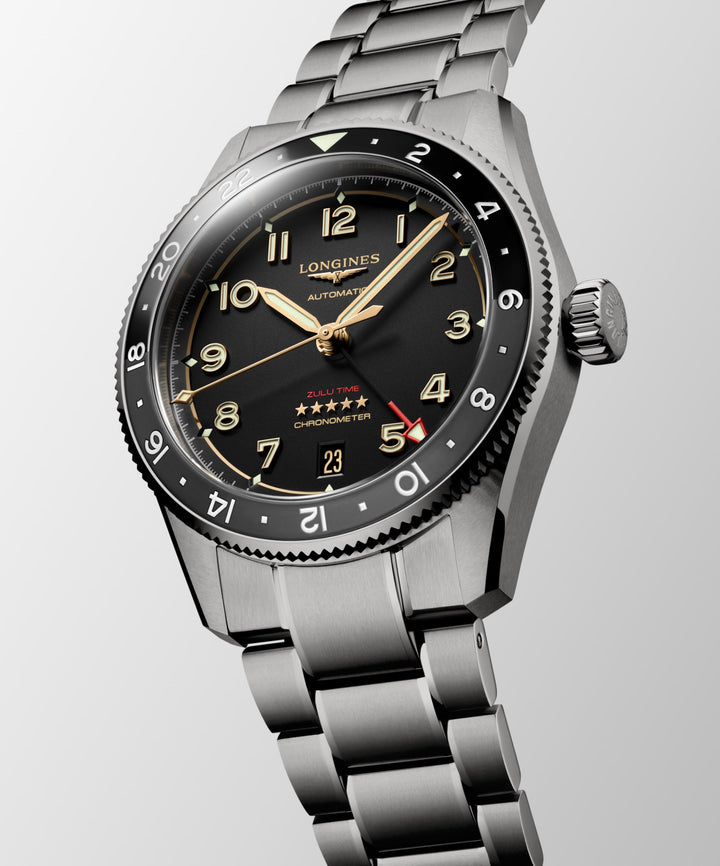 Longines Spirit Zulu Time Titanium GMT 39 mm L3.802.1.53.6
