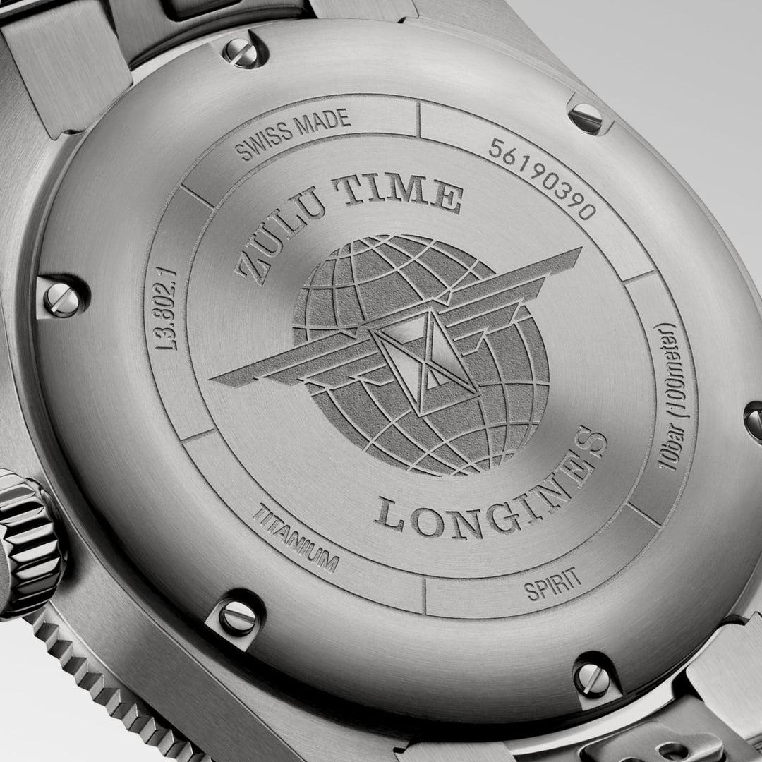 Longines Spirit Zulu Time Titanium GMT 39 mm L3.802.1.53.6