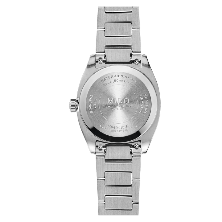 MIDO Multifort TV 28 Quartz 27.6 x 28 mm M049.110.11.116.00 case back