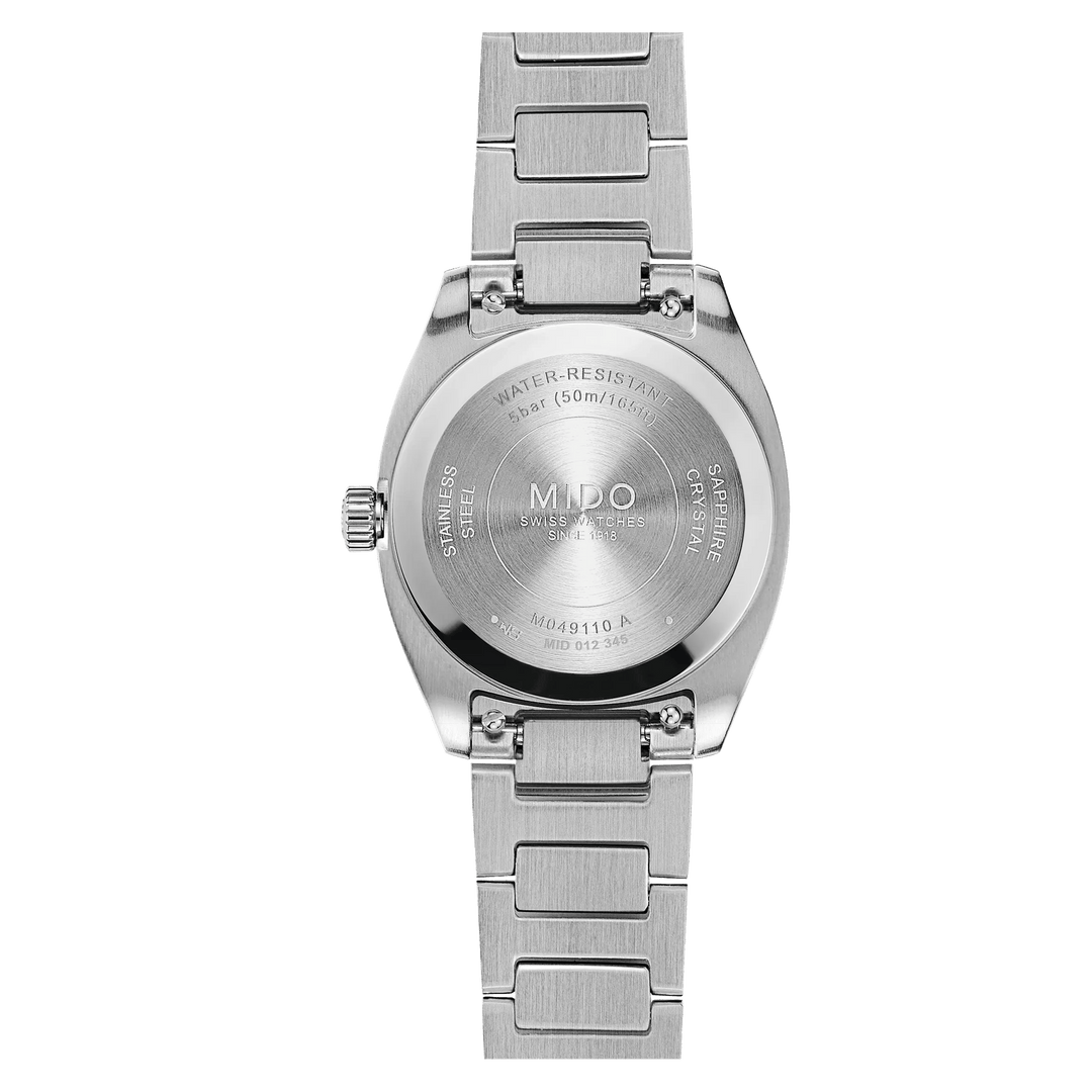 MIDO Multifort TV 28 Quartz 27.6 x 28 mm M049.110.11.263.00 case back