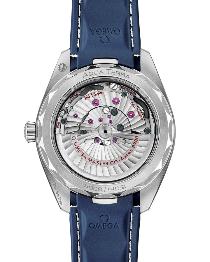 OMEGA Seamaster Aqua Terra 150M 220.12.41.21.03.007 – transparent caseback and calibre 8900