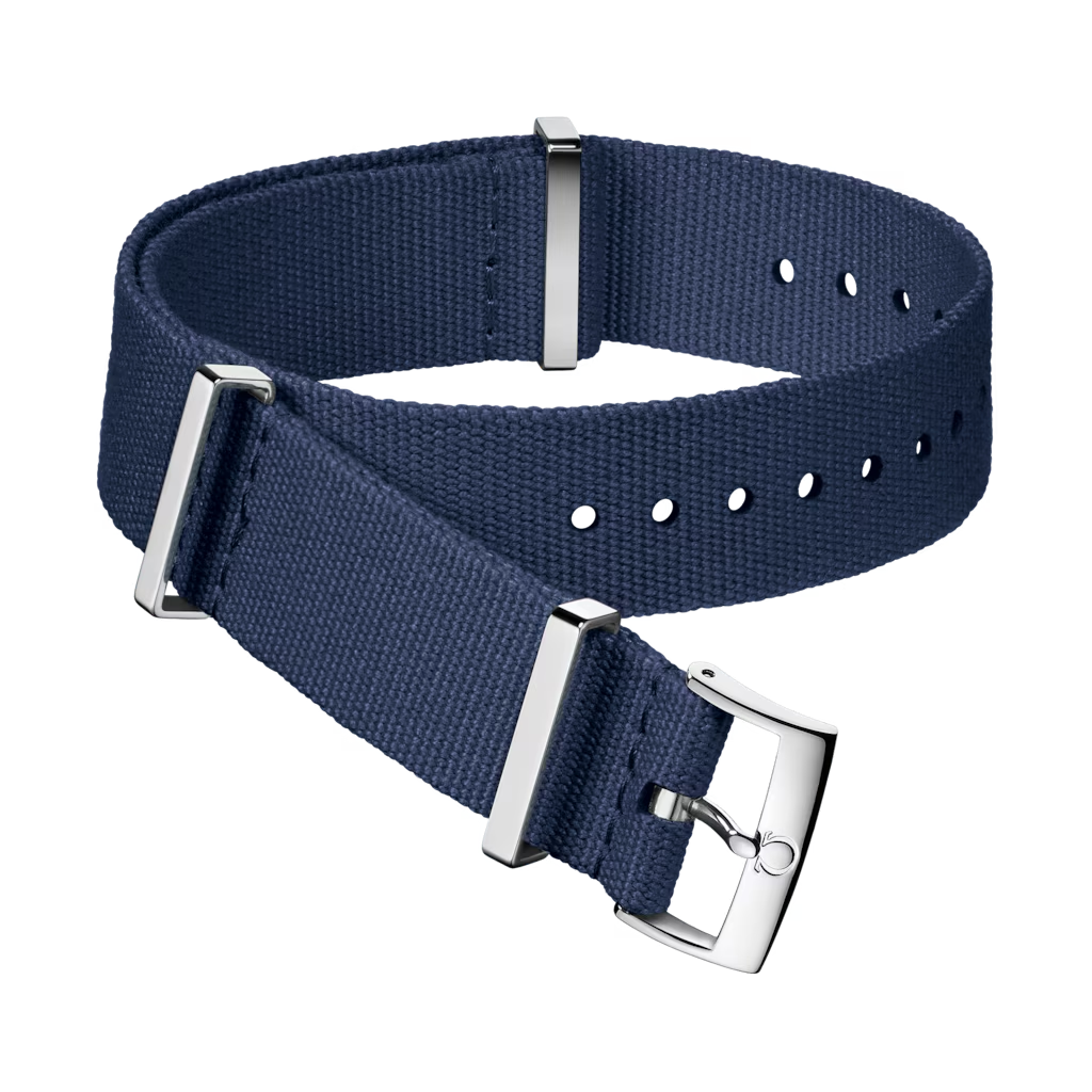 OMEGA NATO Blue Polyester Strap 20mm 031CWZ011614