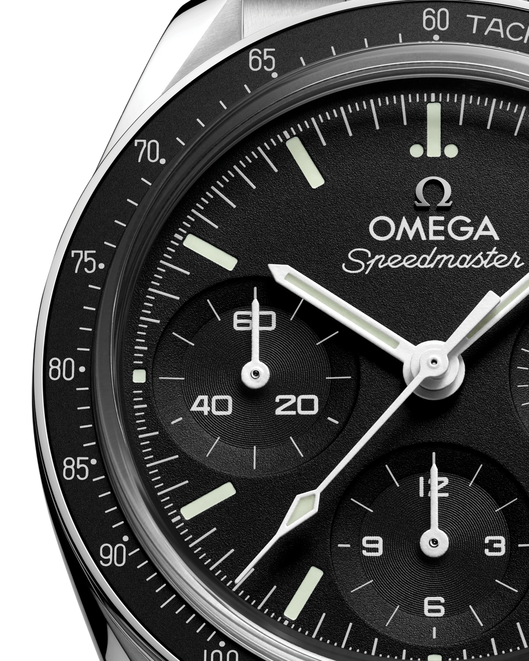 OMEGA Speedmaster 38 mm black dial watch 324.30.38.50.01.002 official view 3