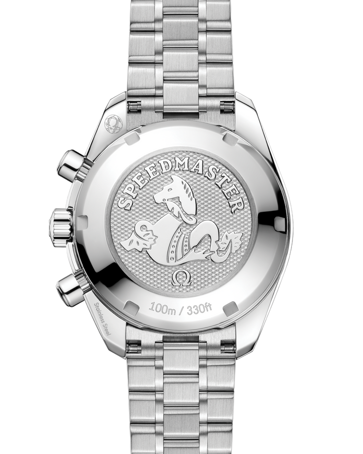 OMEGA Speedmaster 38 mm silver dial watch 324.30.38.50.02.003 official view 2