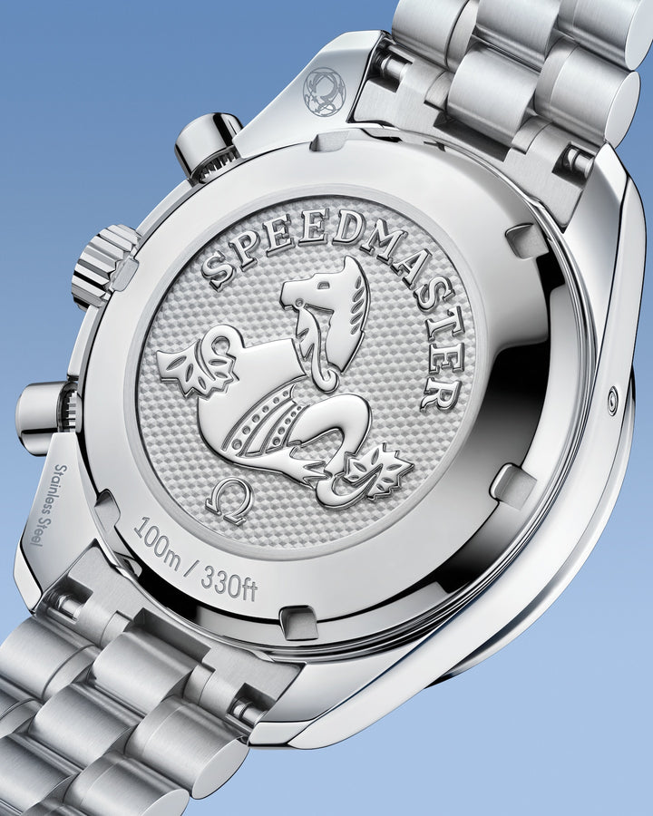 OMEGA Speedmaster 38 mm white dial watch 324.30.38.50.04.001 official view 6