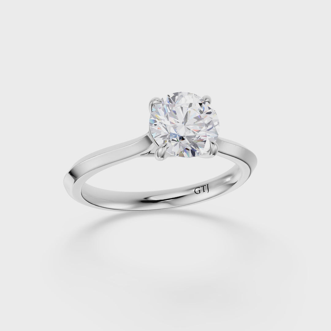 Classic Solitaire Lab Grown Diamond Engagement Ring