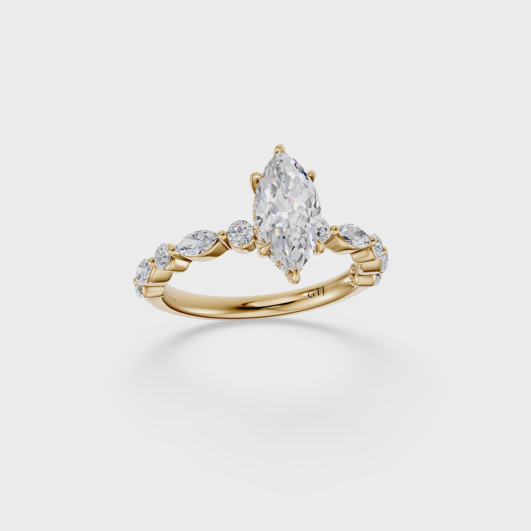 Stylish Lab Grown Diamond Engagement Ring