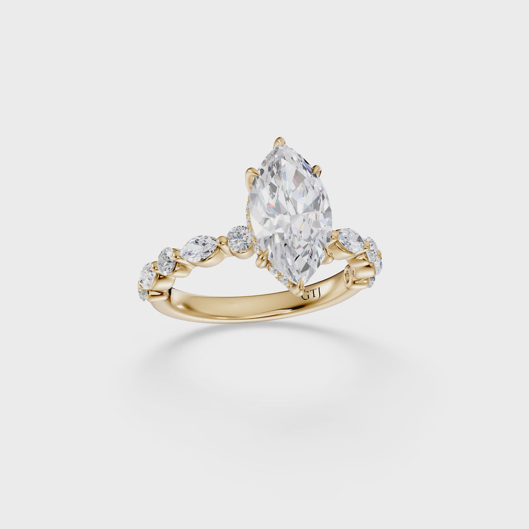 Stylish Lab Grown Diamond Engagement Ring
