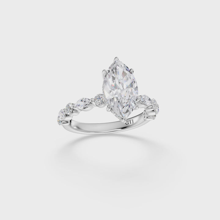 Stylish Lab Grown Diamond Engagement Ring