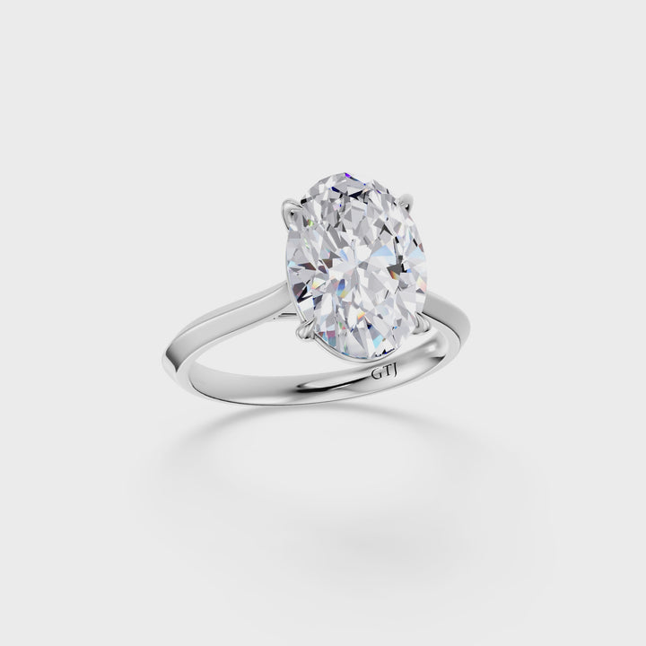 Classic Solitaire Lab Grown Diamond Engagement Ring