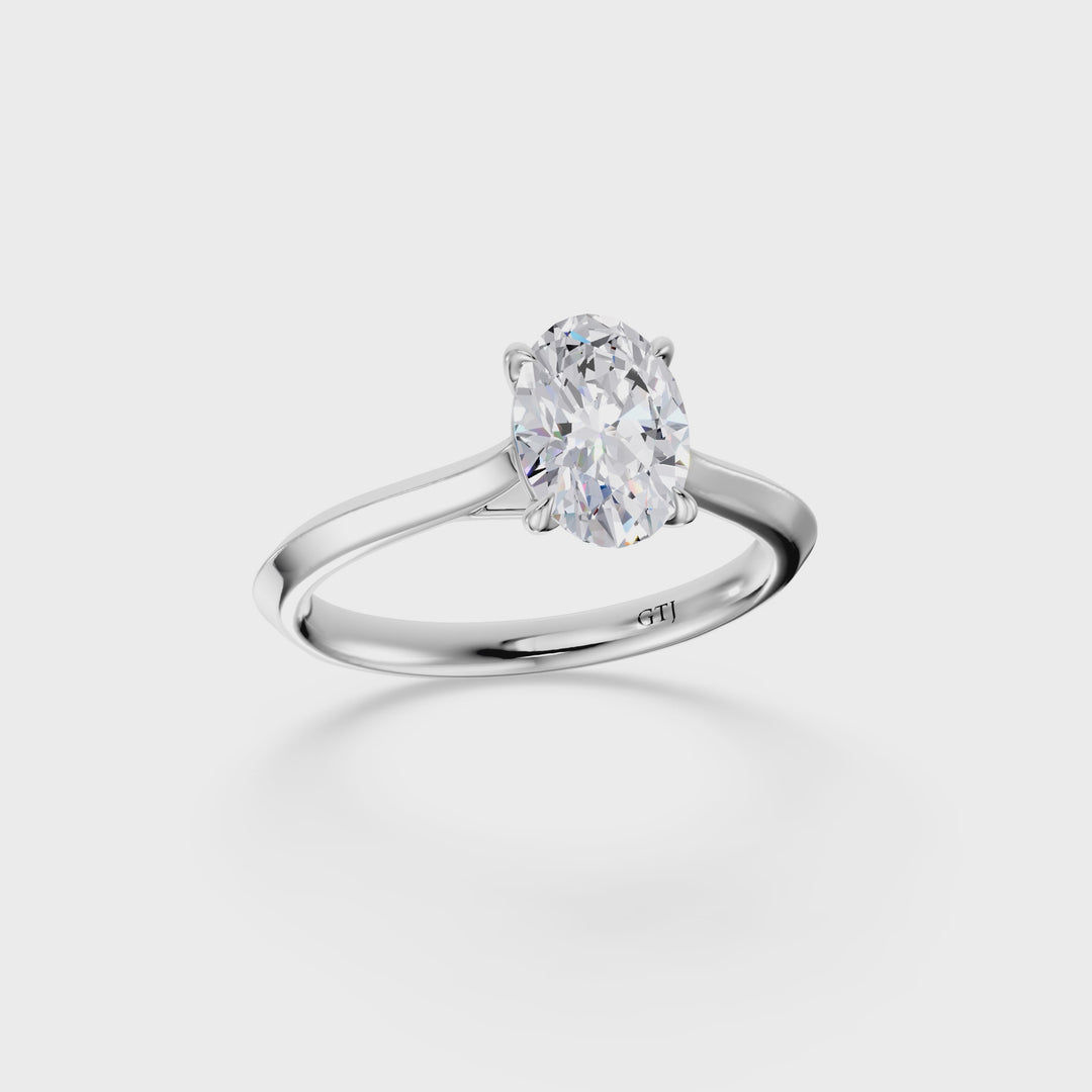 Classic Solitaire Lab Grown Diamond Engagement Ring