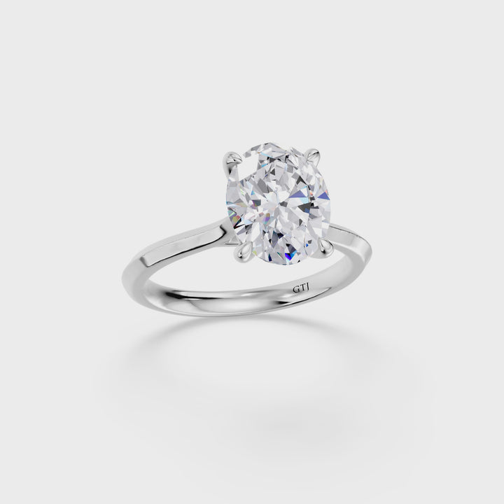 Classic Solitaire Lab Grown Diamond Engagement Ring