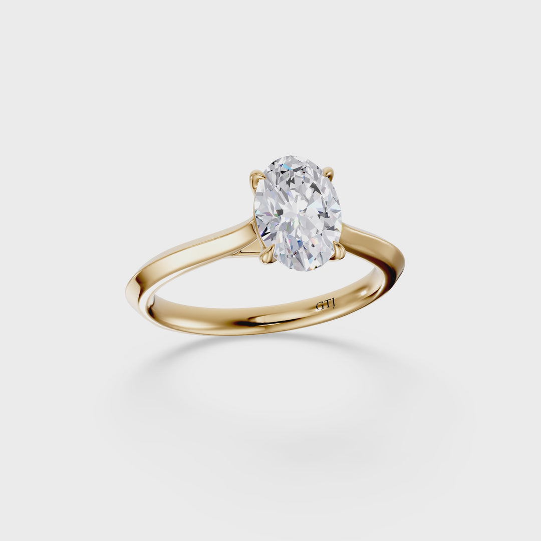 Classic Solitaire Lab Grown Diamond Engagement Ring