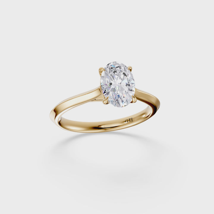 Classic Solitaire Lab Grown Diamond Engagement Ring