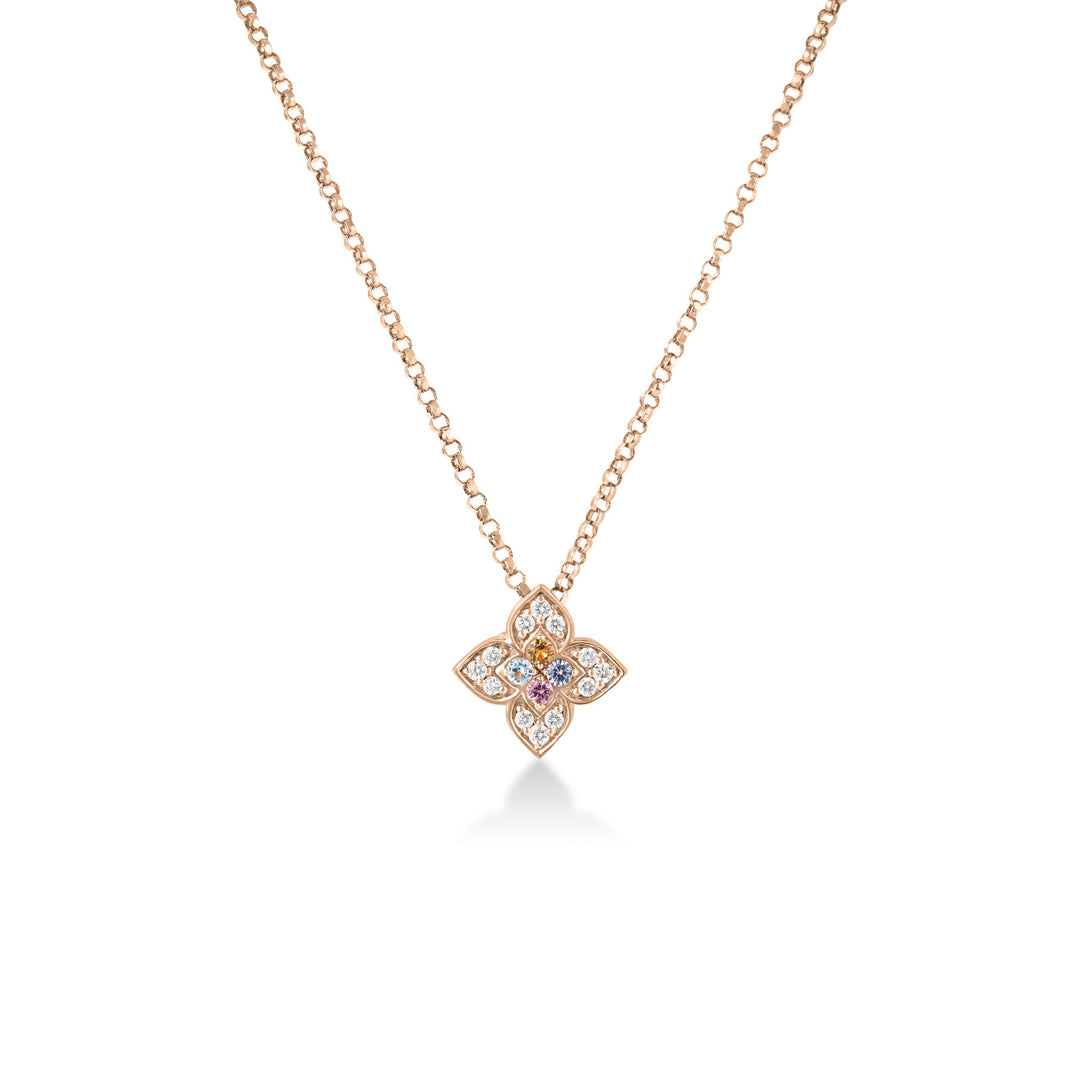 Roberto Coin Venetian Princess Carnival Necklace in 18K Rose Gold — 7773752AX17X