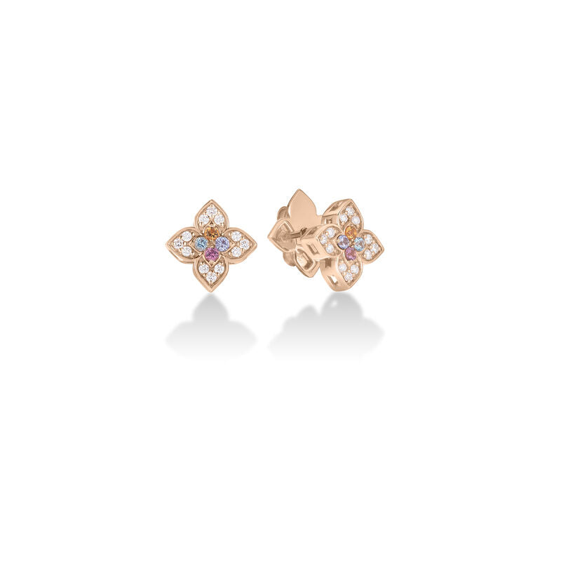 Roberto Coin Venetian Princess Carnival Stud Earrings in 18K Rose Gold — 7773752AXERX