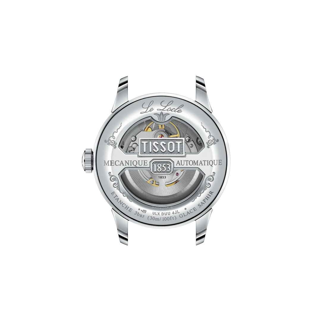 Back view of the Tissot Le Locle 39.3mm T006.407.11.093.00