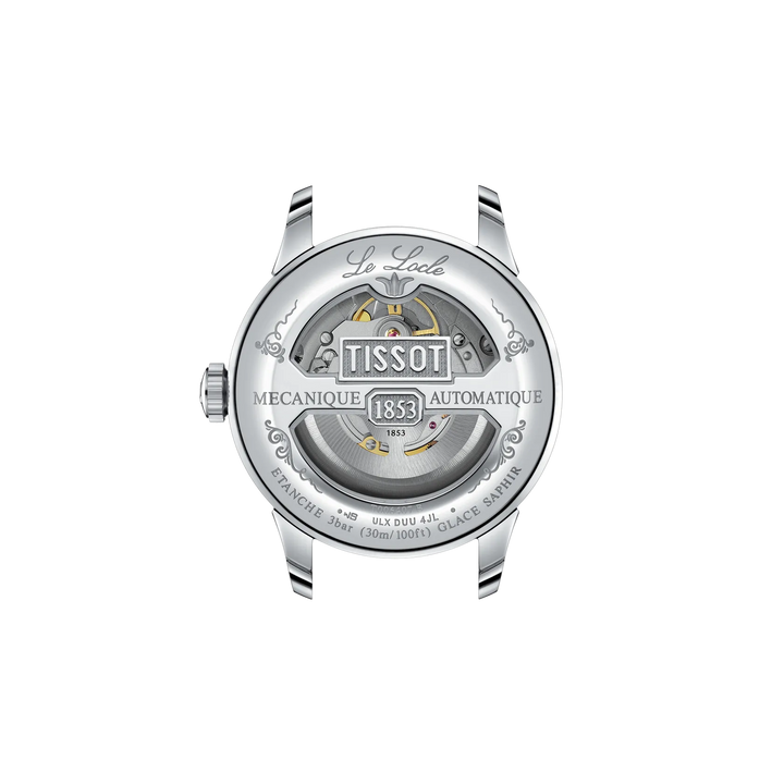 Back view of the Tissot Le Locle 39.3mm T006.407.11.093.00