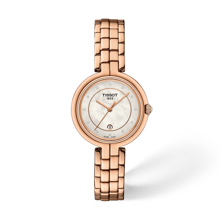 Front view of the Tissot Flamingo 30mm T094.210.33.116.02